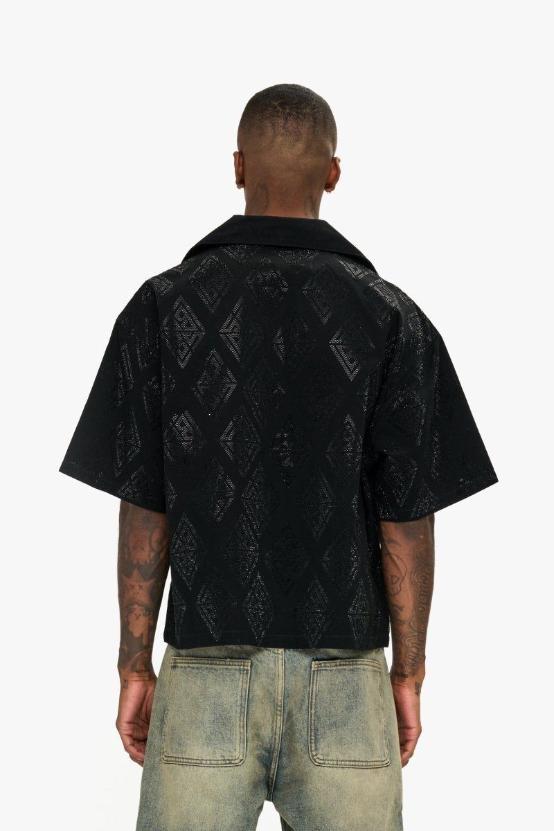 Uplift Button Down Black - Valabasas
