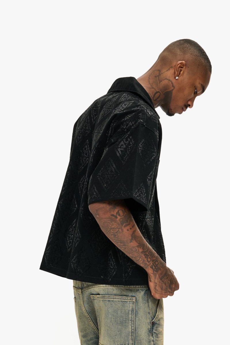 Uplift Button Down Black - Valabasas