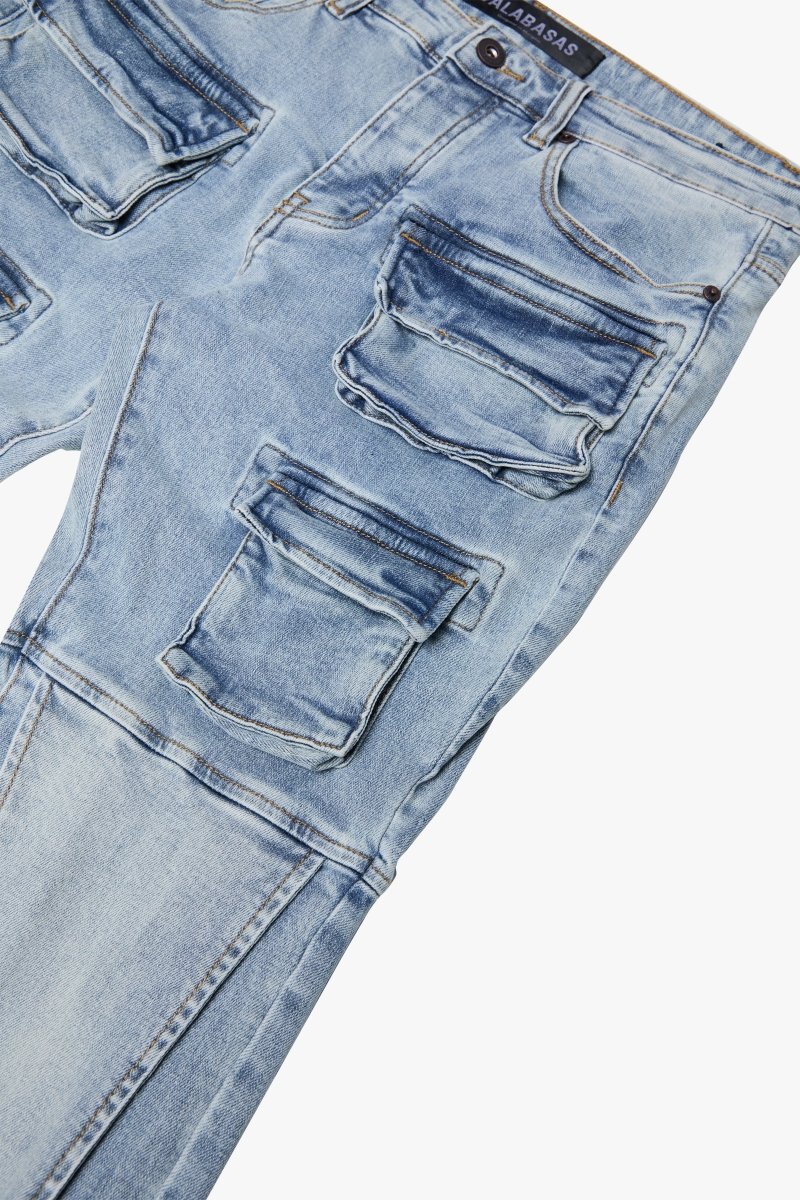 VALABASAS フレアデニム ライトブルー グラデーション サイズ28 UTILITY