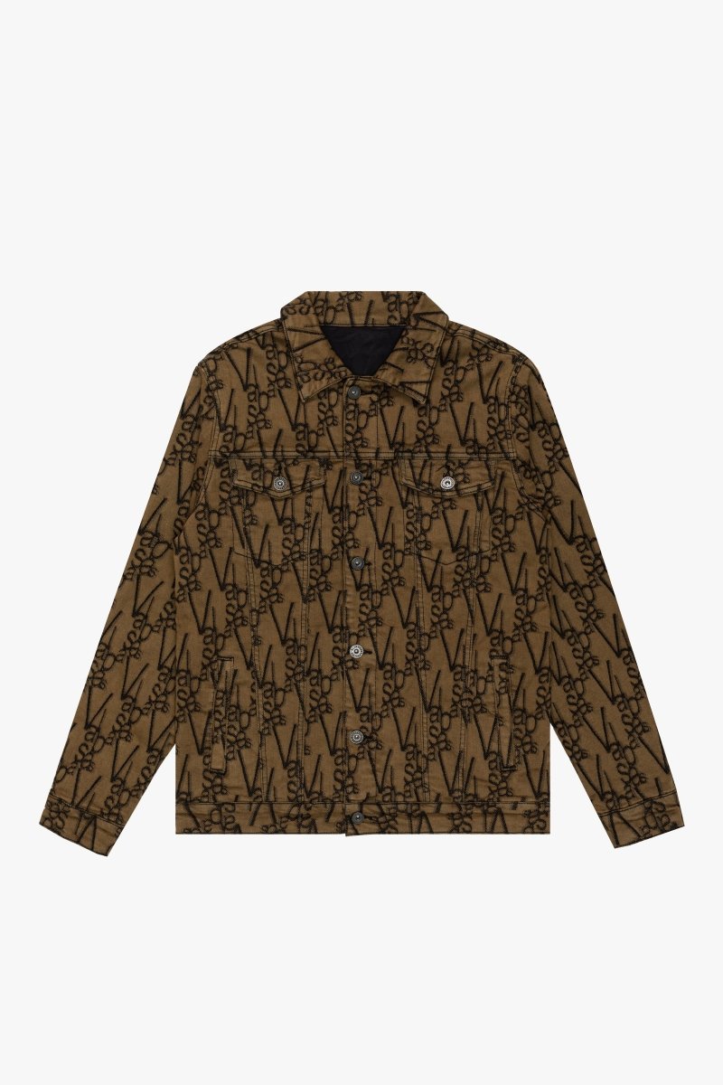 "V - INK" JACKET BLACK BROWN - Valabasas