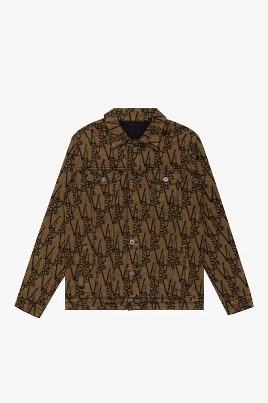 "V - INK" JACKET BLACK BROWN - Valabasas