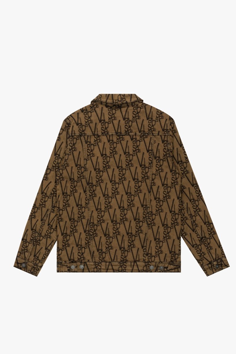 "V-INK" BLACK BROWN JACKET