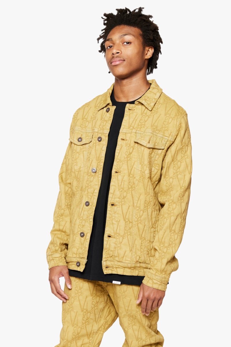 "V - INK" JACKET BLACK KHAKI - Valabasas