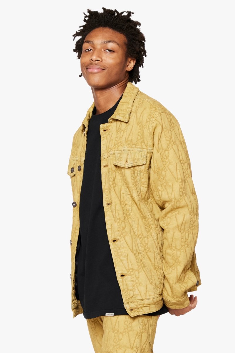 "V - INK" JACKET BLACK KHAKI - Valabasas