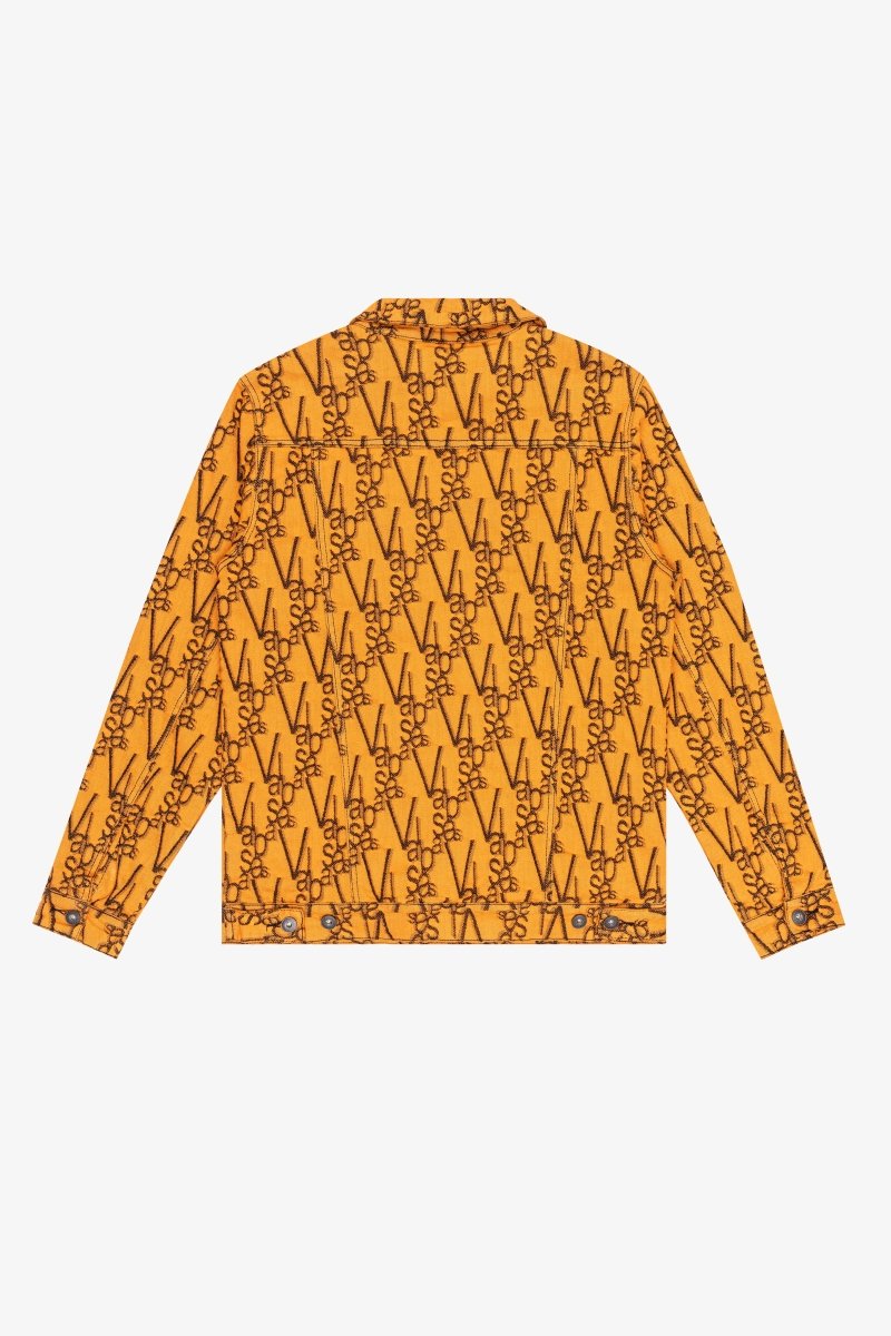 "V - INK" JACKET BLACK ORANGE - Valabasas