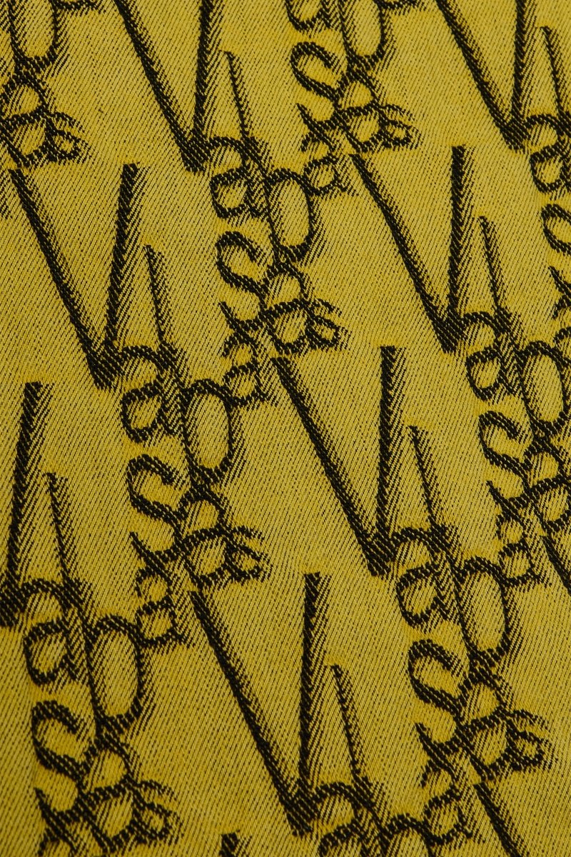 "V-INK" BLACK YELLOW SKINNY JEAN