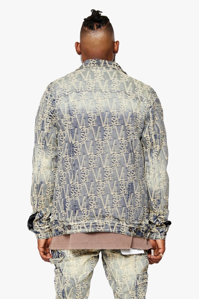 "V - INK" VINTAGE JACKET BLACK DIRTY - Valabasas