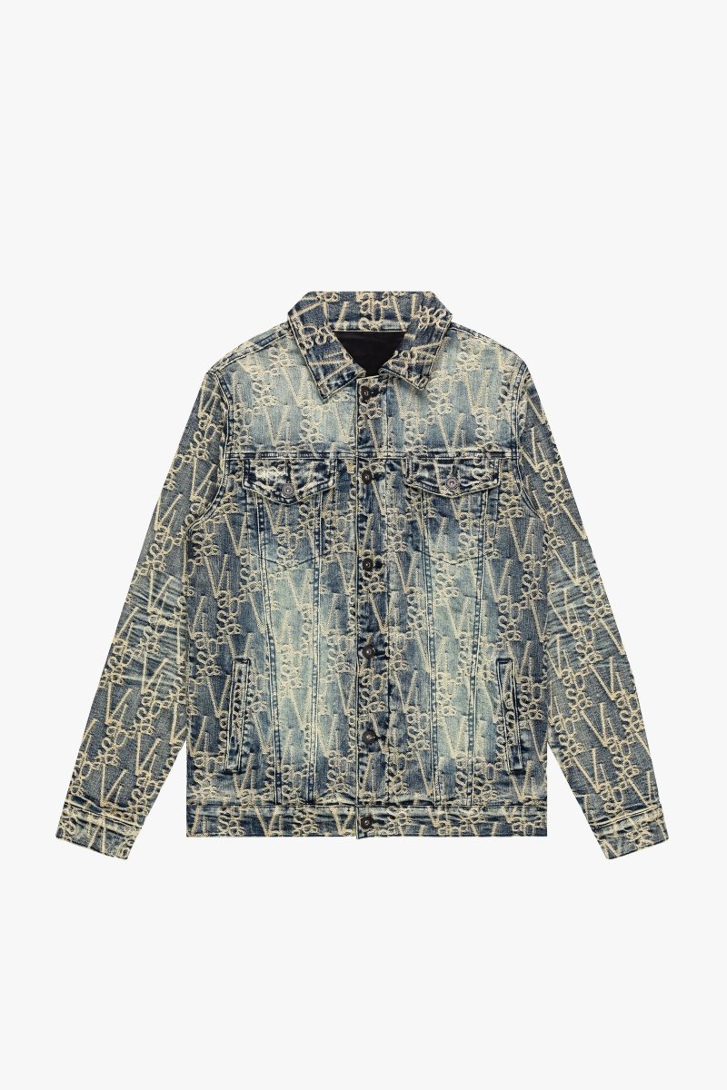 "V - INK" VINTAGE JACKET BLACK DIRTY - Valabasas