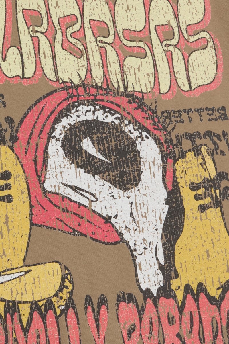 "V PARADISE" TEE VINTAGE GREY - Valabasas