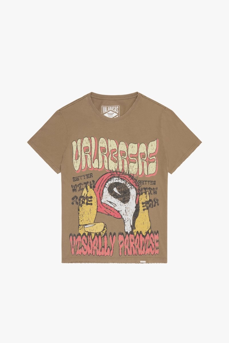 "V PARADISE" TEE VINTAGE GREY - Valabasas