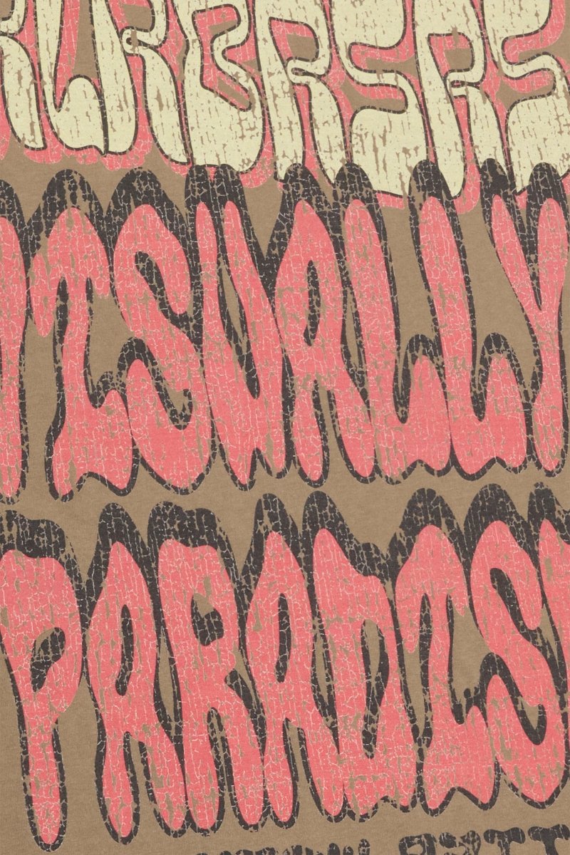 "V PARADISE" TEE VINTAGE GREY - Valabasas