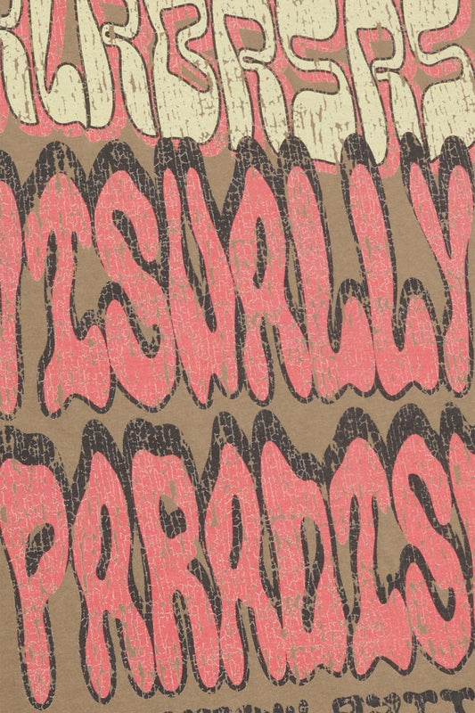 "V PARADISE" TEE VINTAGE GREY - Valabasas