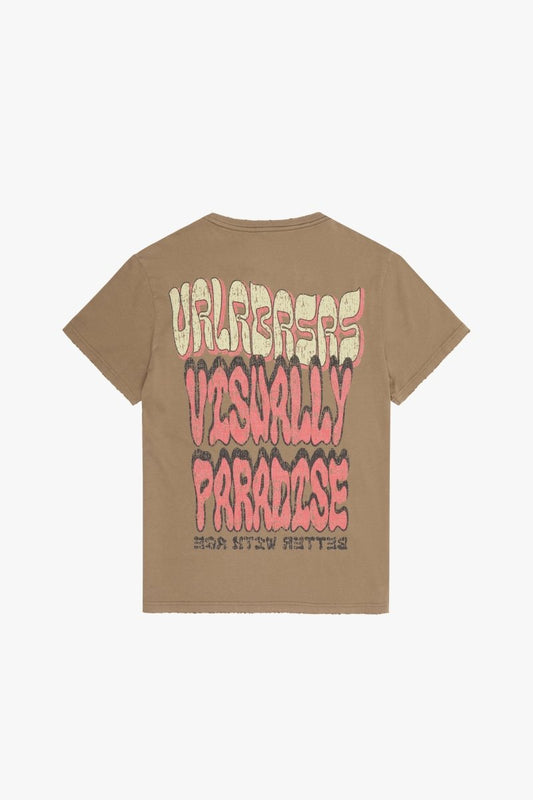 "V PARADISE" TEE VINTAGE GREY - Valabasas