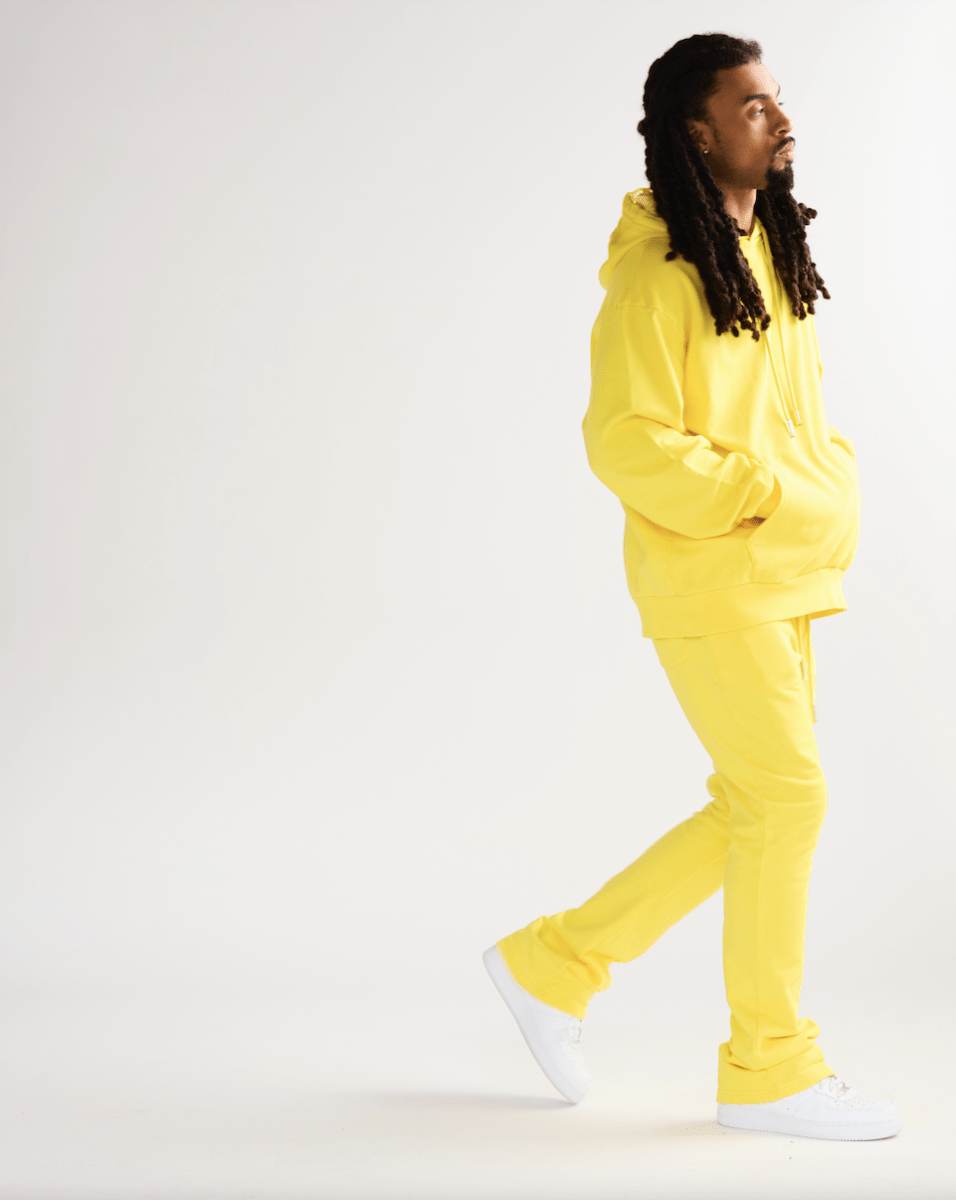 "VALA - FOCUS" FLEECE SET VINTAGE LEMON YELLOW - Valabasas