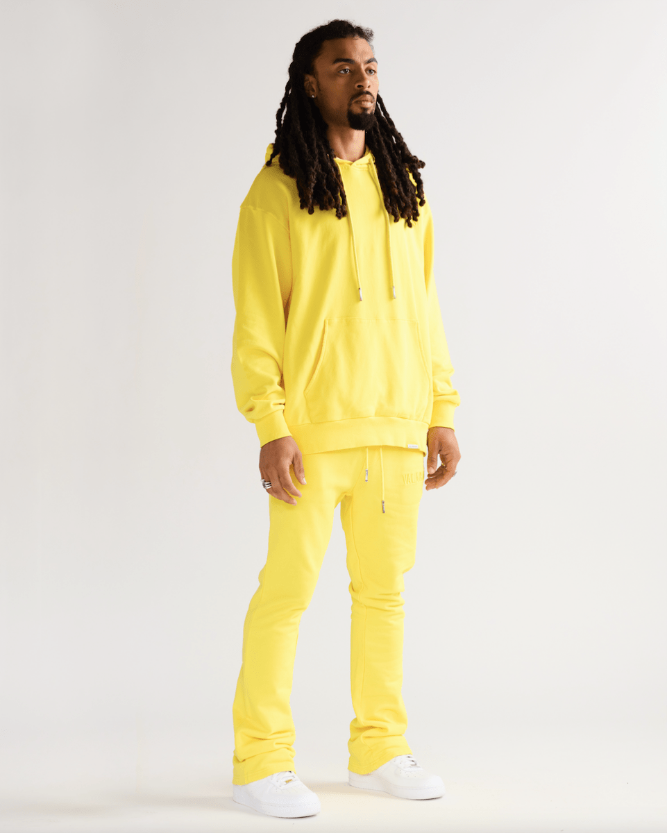 "VALA - FOCUS" FLEECE SET VINTAGE LEMON YELLOW - Valabasas