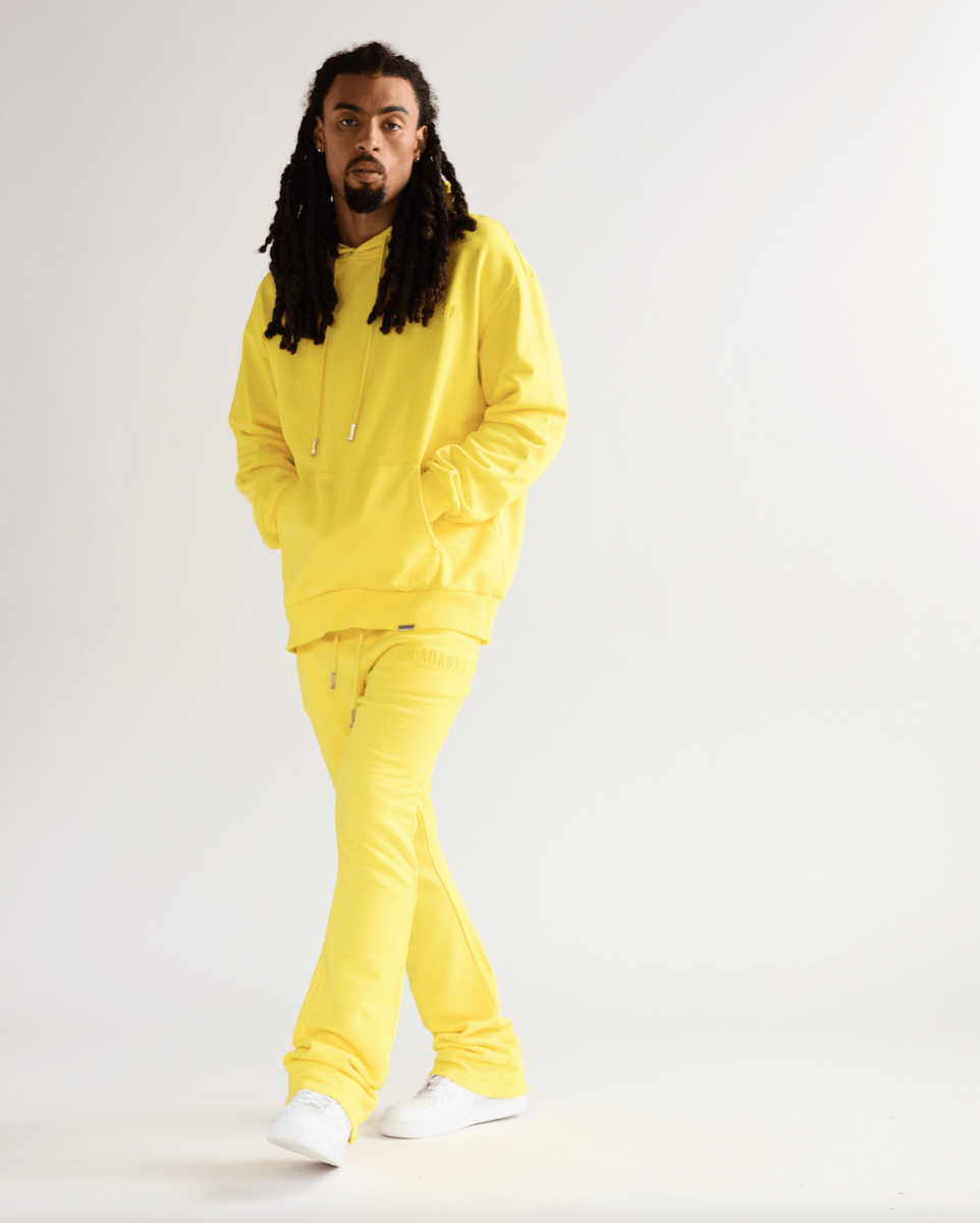 "VALA - FOCUS" FLEECE SET VINTAGE LEMON YELLOW - Valabasas