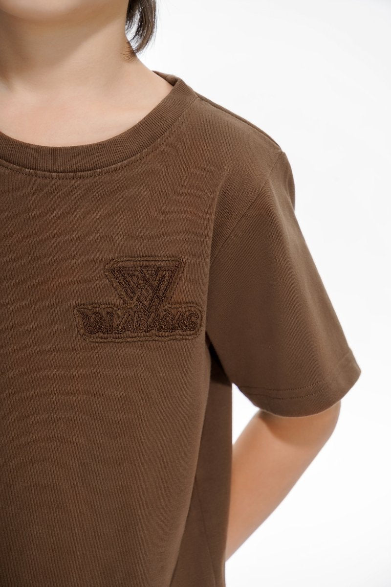 Vala Kids Brown Tee - Valabasas