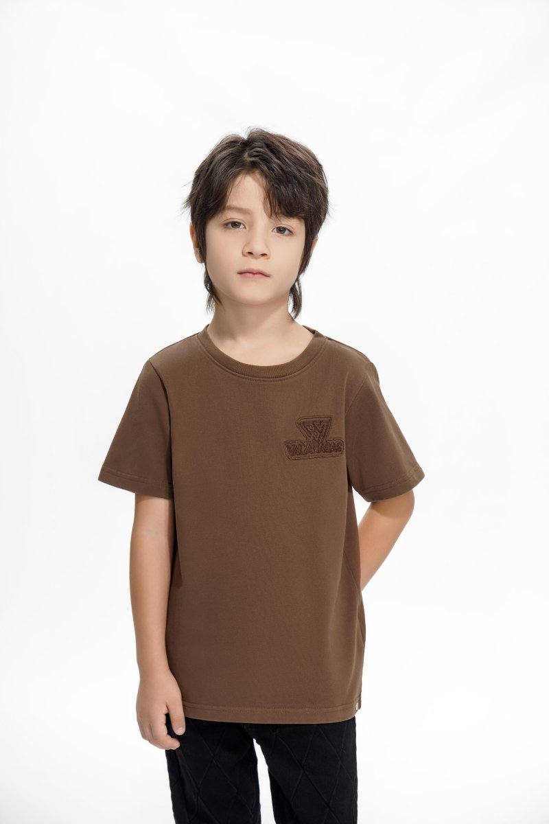 Vala Kids Brown Tee - Valabasas