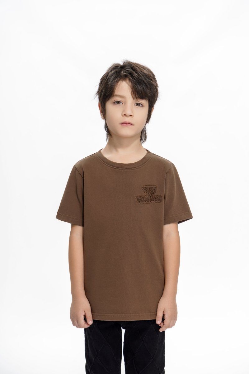Vala Kids Brown Tee - Valabasas