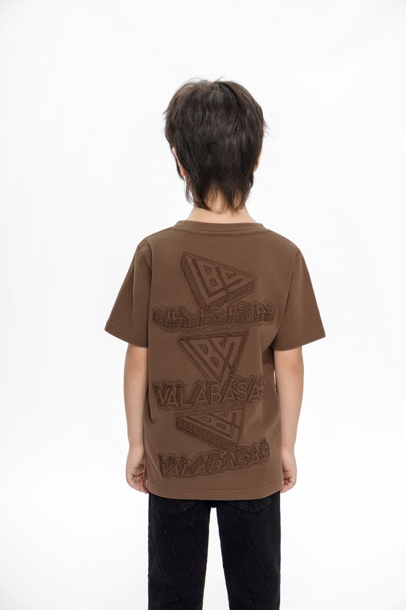 Vala Kids Brown Tee - Valabasas