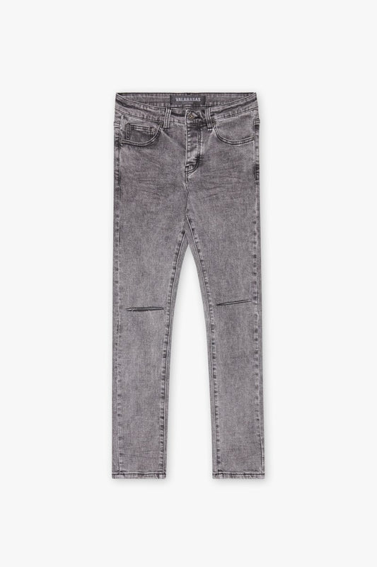 VALABASAS JEANS "MR.CLEAN 2.0" LIGHT GREY WASHED - Valabasas