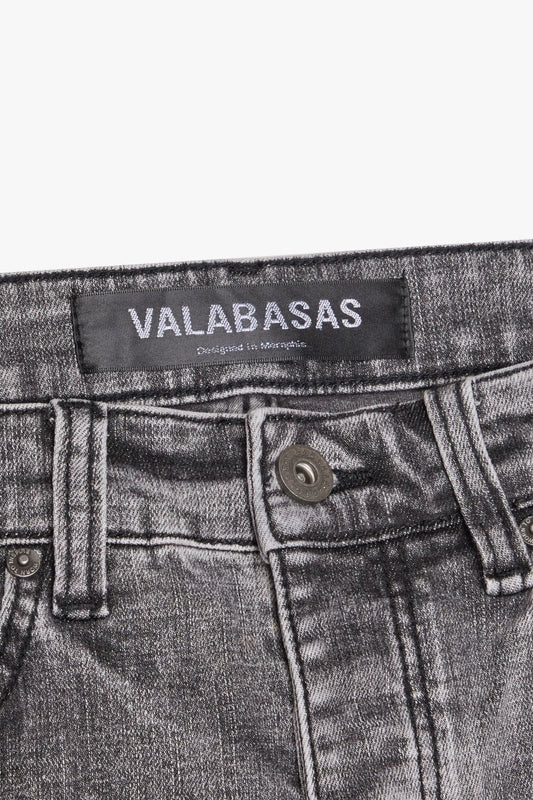 VALABASAS JEANS "MR.CLEAN 2.0" LIGHT GREY WASHED - Valabasas