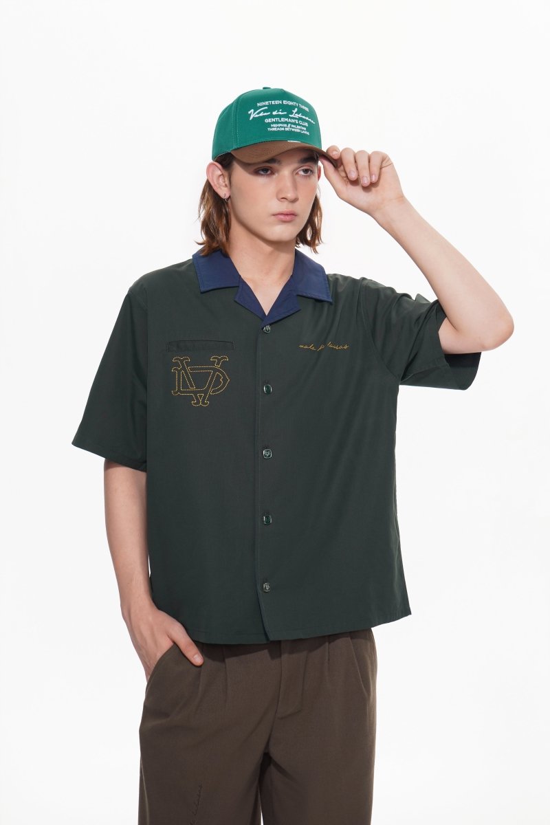 Vazio Button Down – Green (Cotton Blend) - Valabasas