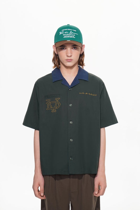 Vazio Button Down – Green (Cotton Blend) - Valabasas