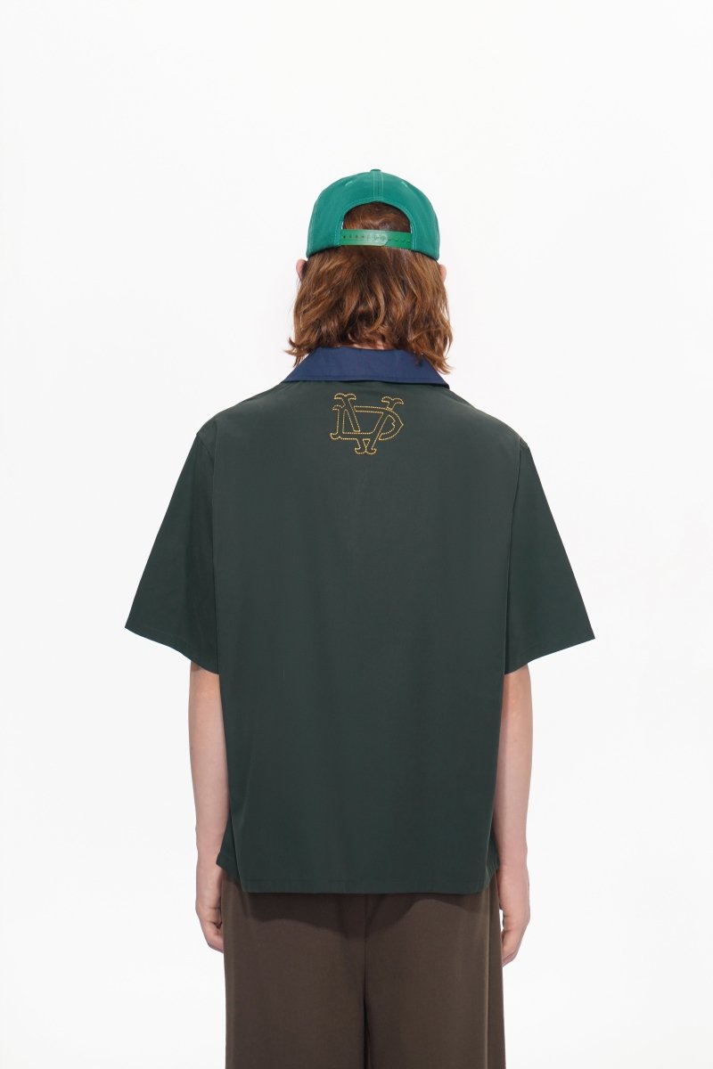 Vazio Button Down – Green (Cotton Blend) - Valabasas