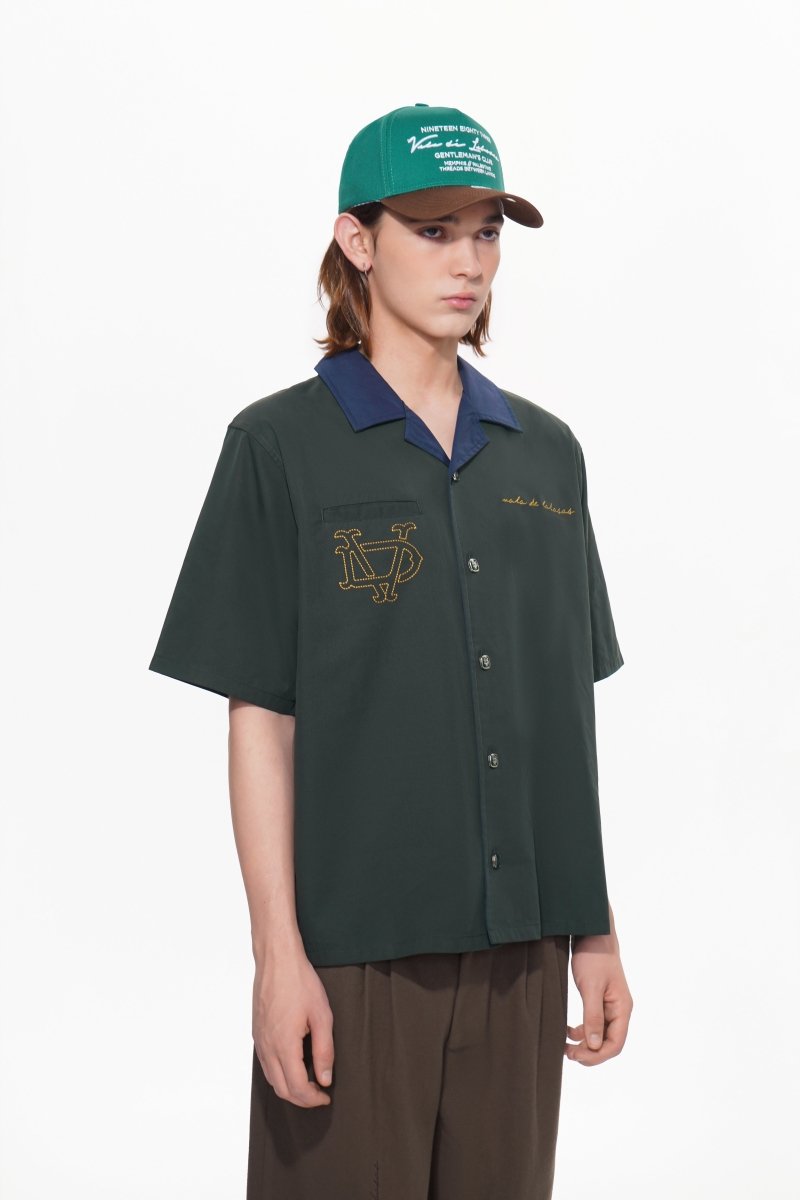Vazio Button Down – Green (Cotton Blend) - Valabasas