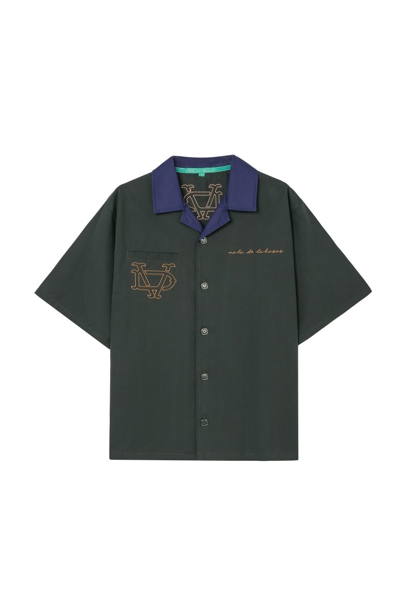 Vazio Button Down – Green (Cotton Blend) - Valabasas