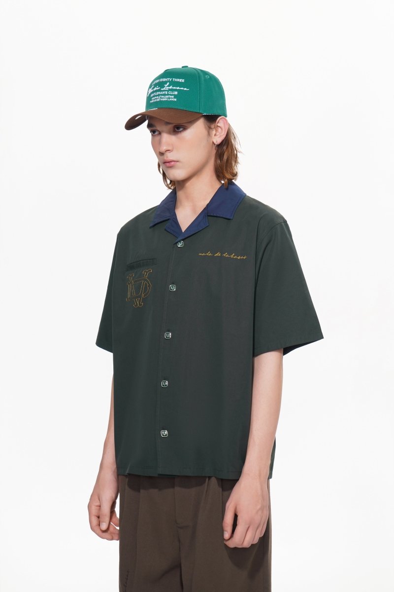Vazio Button Down – Green (Cotton Blend) - Valabasas
