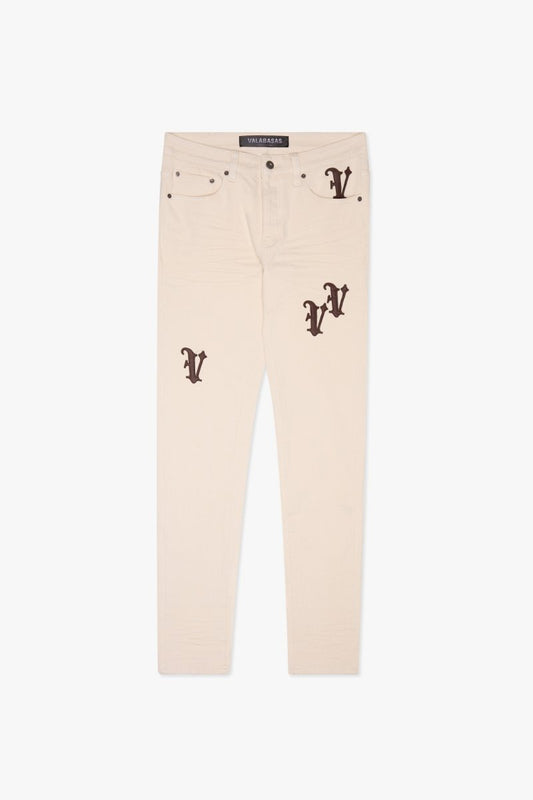 "VEED" SKINNY JEAN OG WHITE - Valabasas
