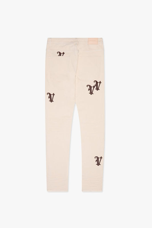 "VEED" SKINNY JEAN OG WHITE - Valabasas