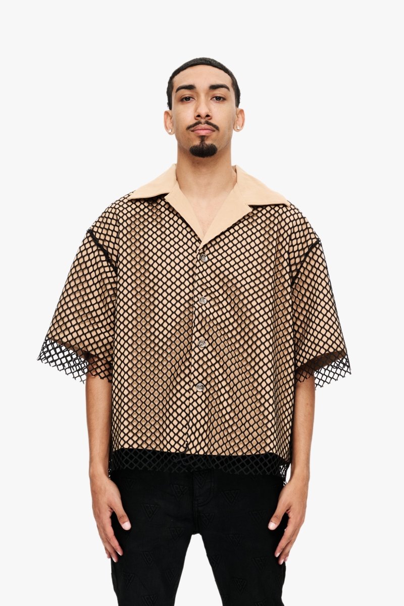VegaPunk Button Up Khaki - Valabasas