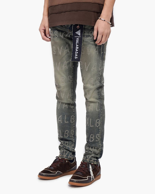 Velaris Dirty Vintage Blue Skinny Jeans - Valabasas