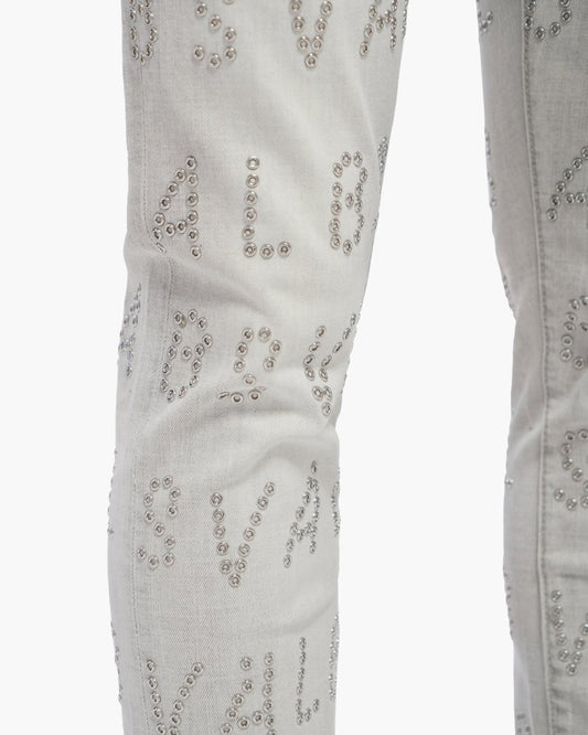 Velaris Snow Grey Skinny Jeans - Valabasas