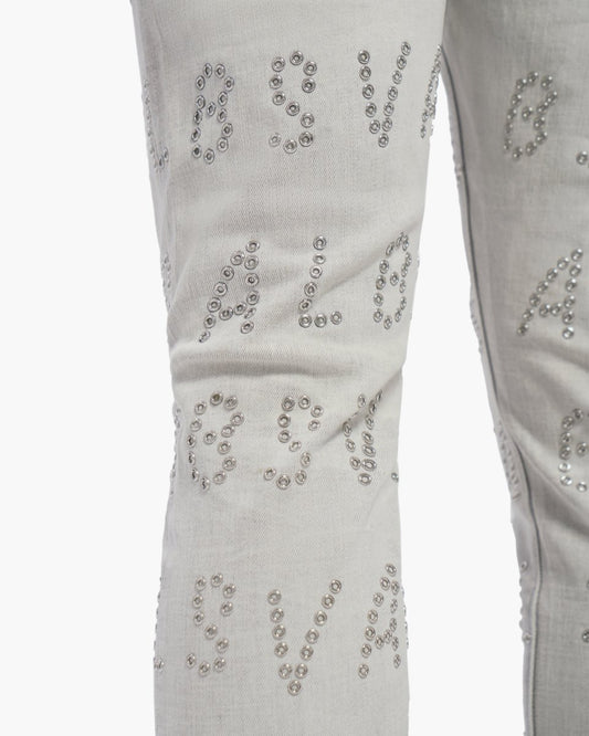 Velaris Snow Grey Skinny Jeans - Valabasas