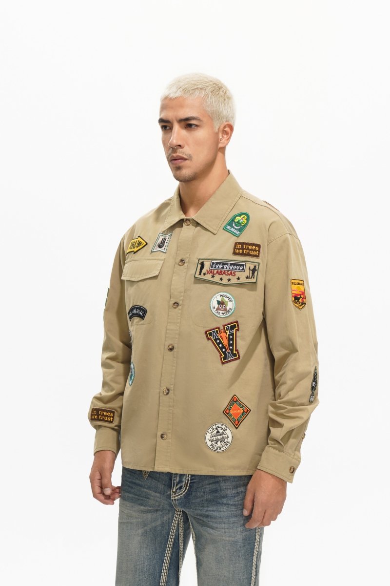 Ventur Tan Button Down - Valabasas