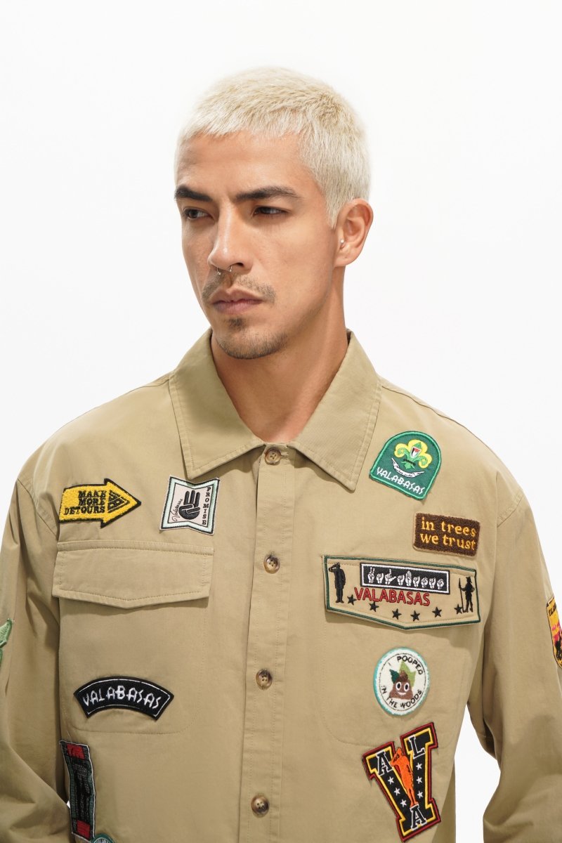 Ventur Tan Button Down - Valabasas