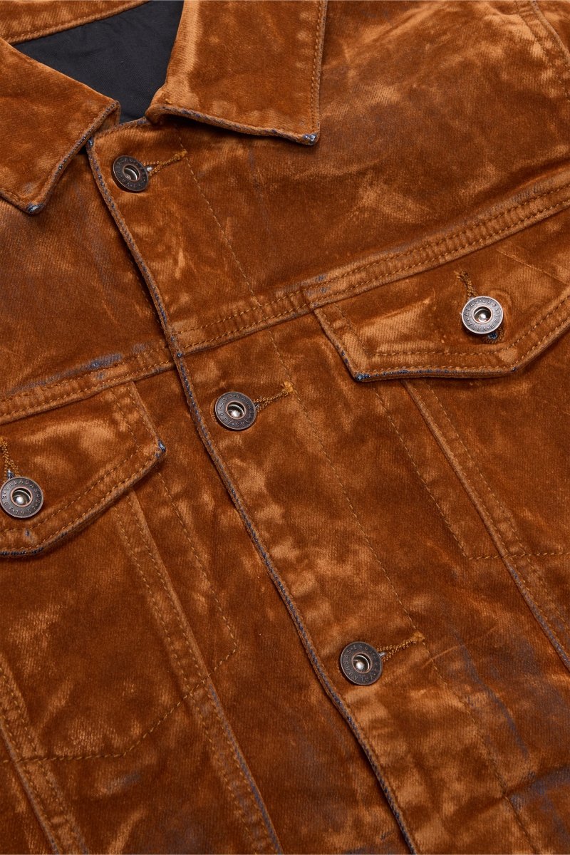 "VERDANT" BROWN SUEDE JACKET
