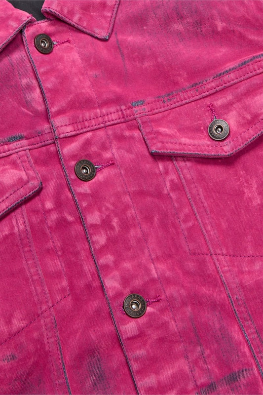 "VERDANT" SUEDE JACKET PINK - Valabasas