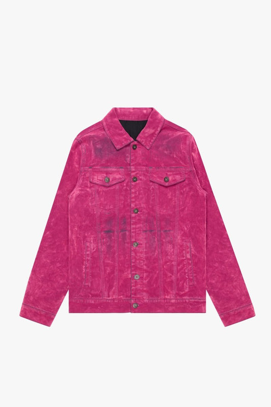 "VERDANT" SUEDE JACKET PINK - Valabasas
