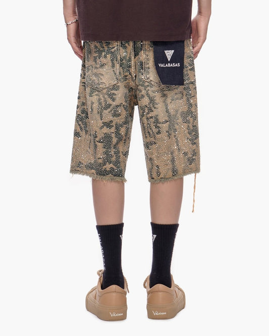 Vertigo Shorts Blue Dirty White - Valabasas