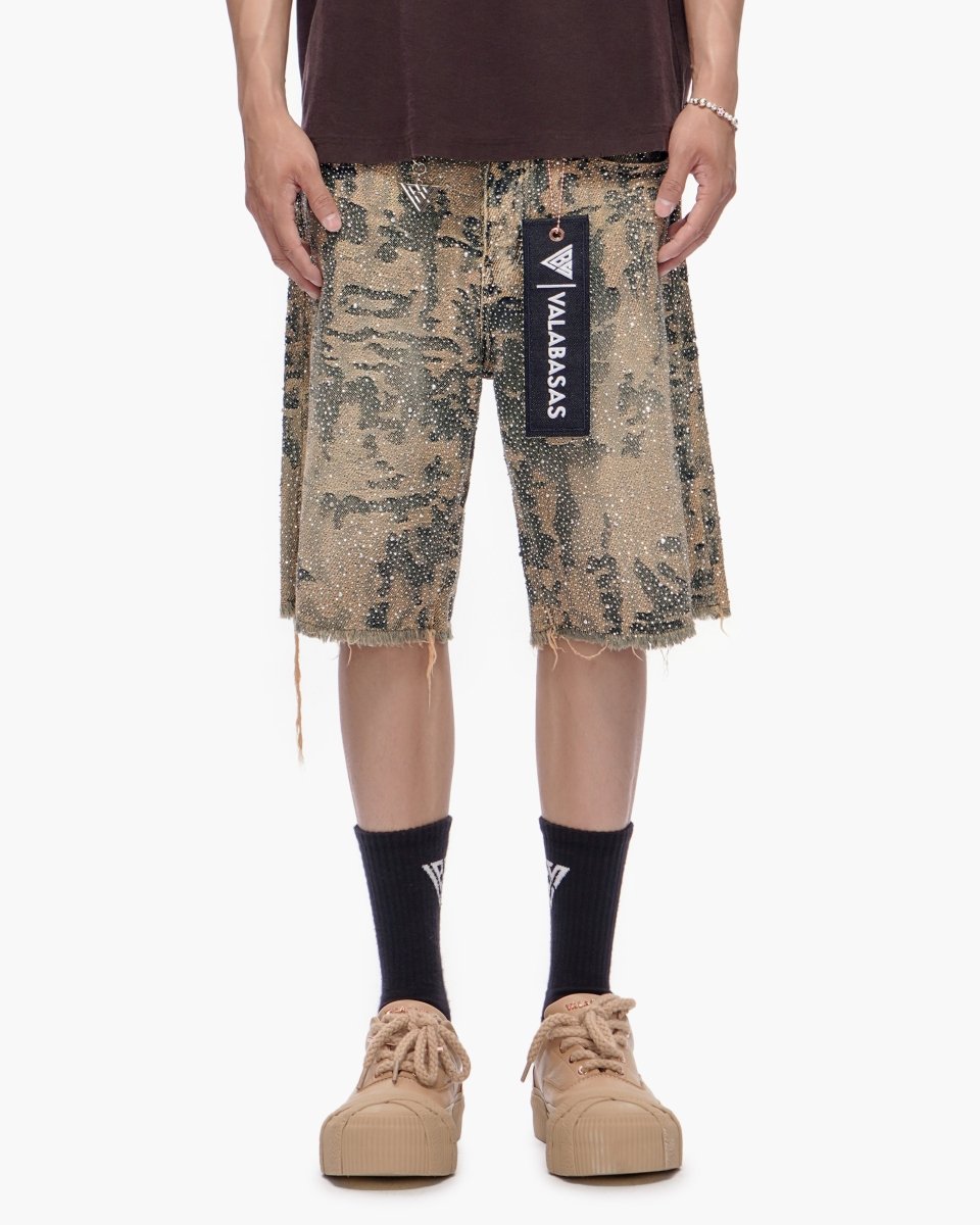 Vertigo Shorts Blue Dirty White - Valabasas