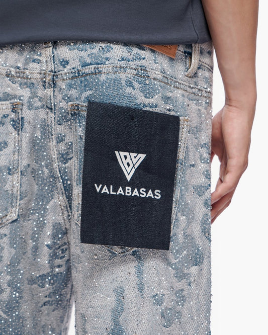 Vertigo Shorts Blue White - Valabasas