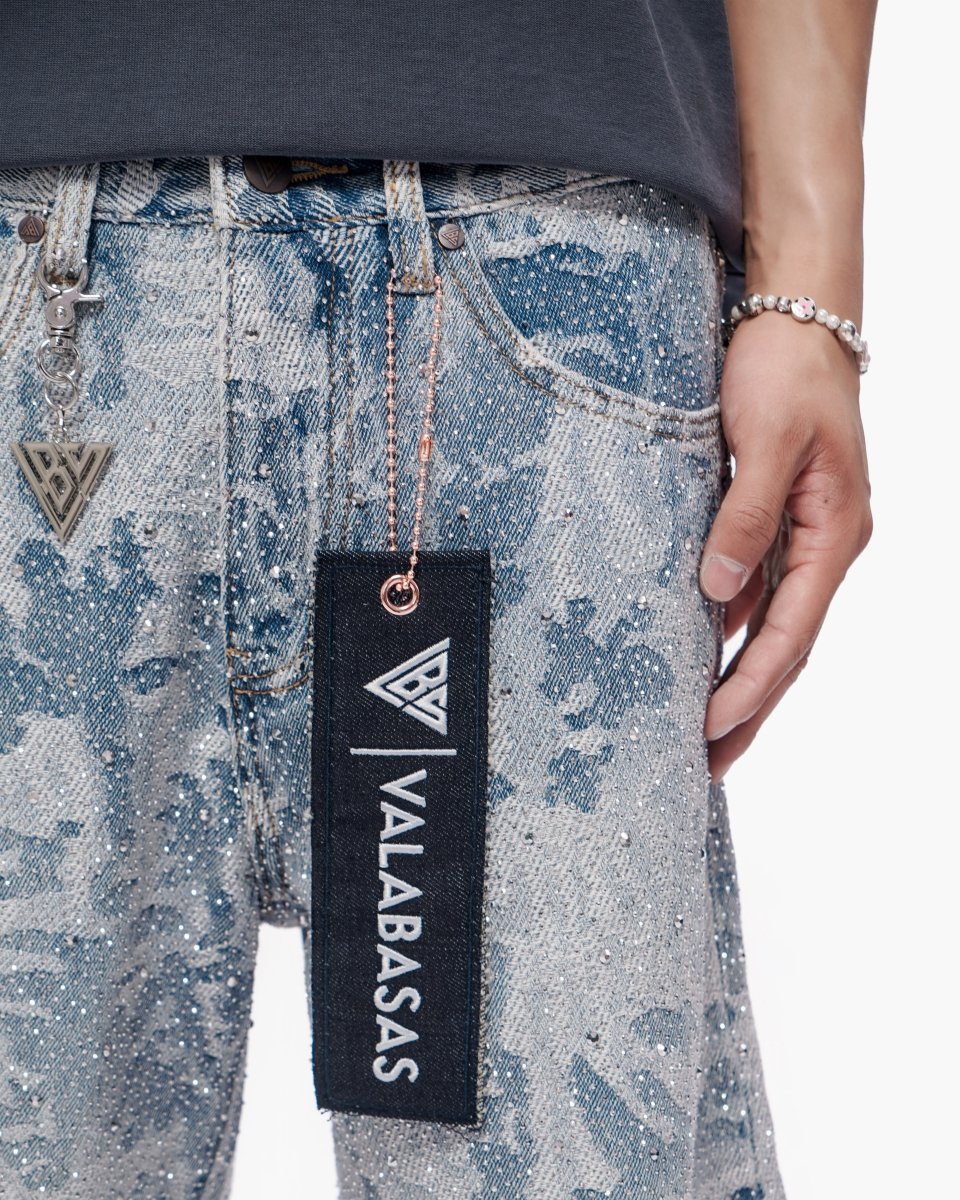 Vertigo Shorts Blue White - Valabasas