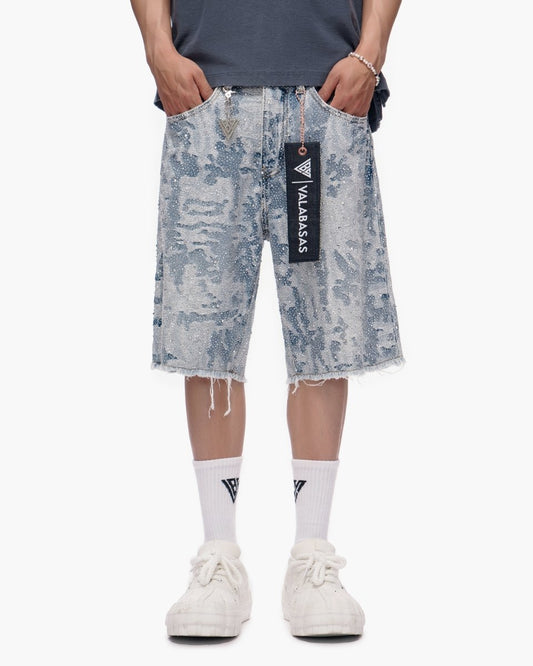 Vertigo Shorts Blue White - Valabasas