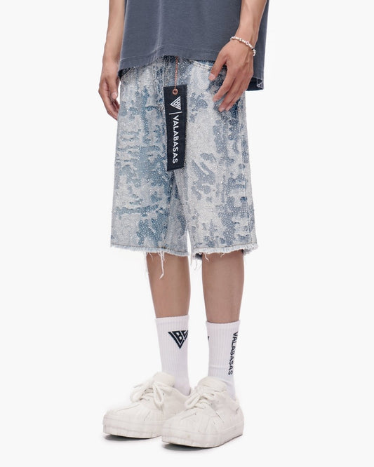 Vertigo Shorts Blue White - Valabasas