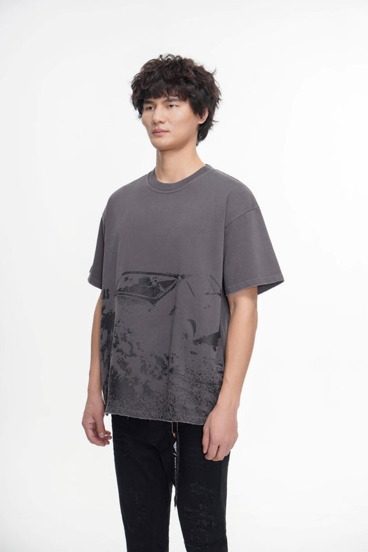 Victim Tee Black Wash - Valabasas